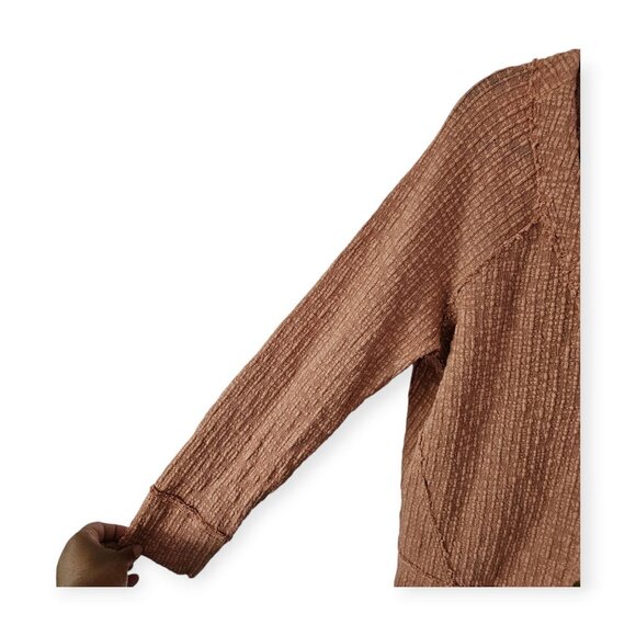 Turo by Vincent Camuto pink v neck button down cotton blend cardigan Siz… - Picture 4 of 4